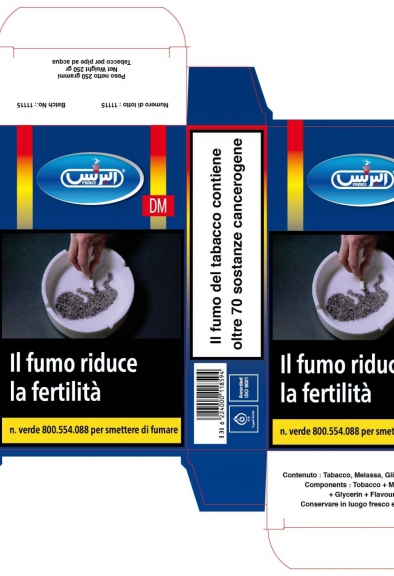 Prince tabacco per narghilè doppia mela 50 gr  codice AMS 3304