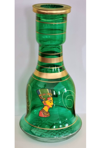 Ampolla 2861a righe dorate verde narghilè shisha