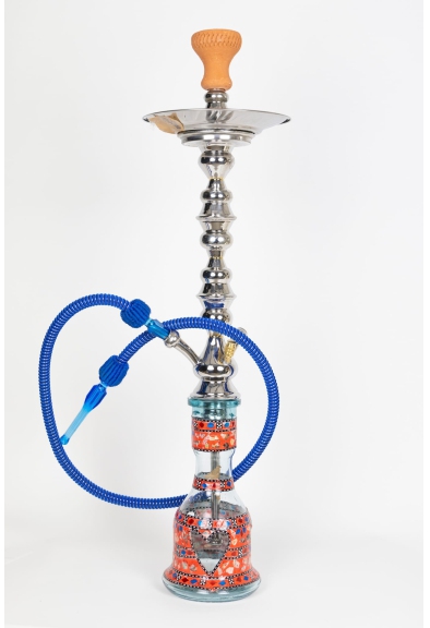  Narghilè shisha 1992 b safaga cm 96 2 tubi kit completo con valvola