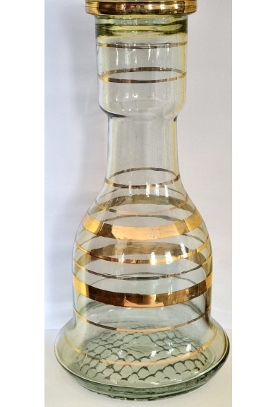 Ampolla 2856 righe dorate per hookah 3 pezzi 