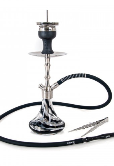  Narghilè Shisha aladin professional  due tubi nero strisce