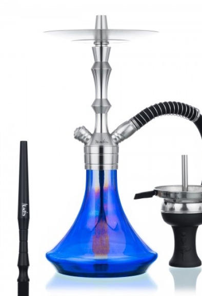  Narghilè Shisha aladin professional  due tubi nero strisce 1113