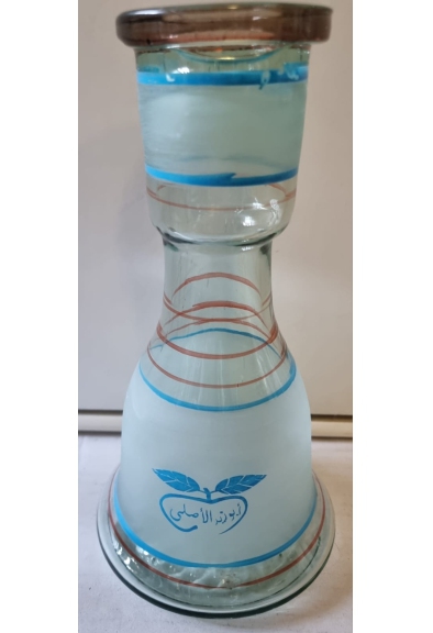 Ampolla piccola righe azzurre per narghilè